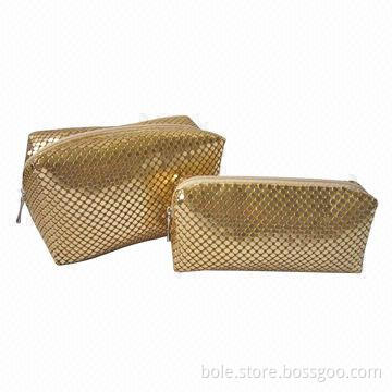 Bead Cosmetic Bags with Nice Workmanship, Available in Various Colors and Sizes